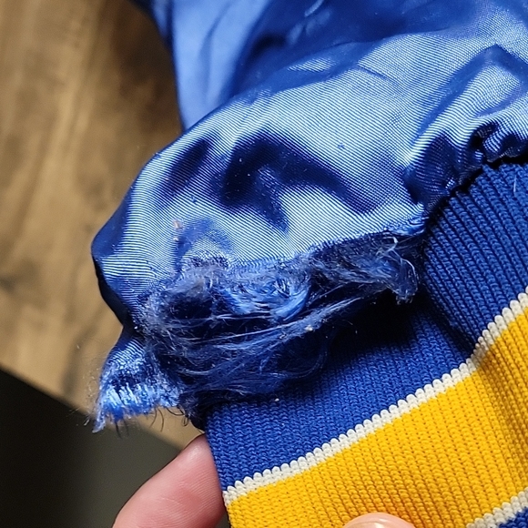 Authentic Vintage 1980's Feldco MLB Milwaukee Brewers Satin Jacket Sz Large - Picture 3 of 7